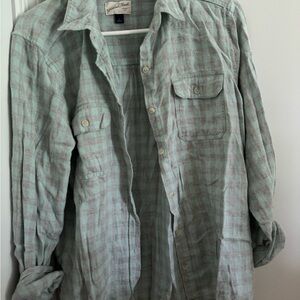 Universal Thread Green Plaid Button Down Shirt